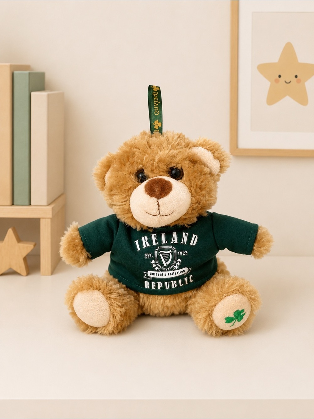 Ireland Republic Teddy Bear Key Chain Plush Toy
